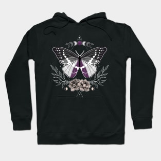 Asexual Butterfly LGBT Pride Flag Hoodie